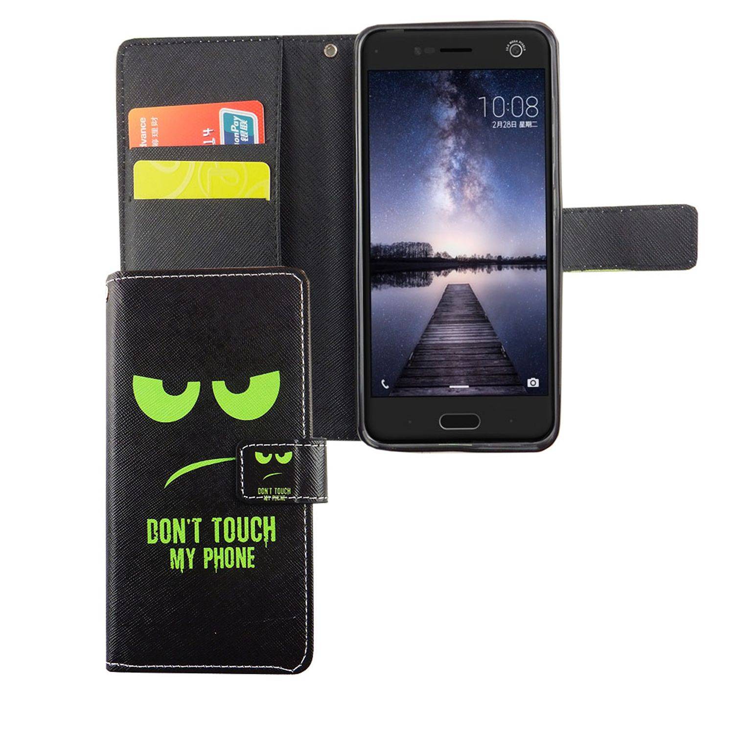 ZTE Blade V8 Handyhülle Bookcover Grün