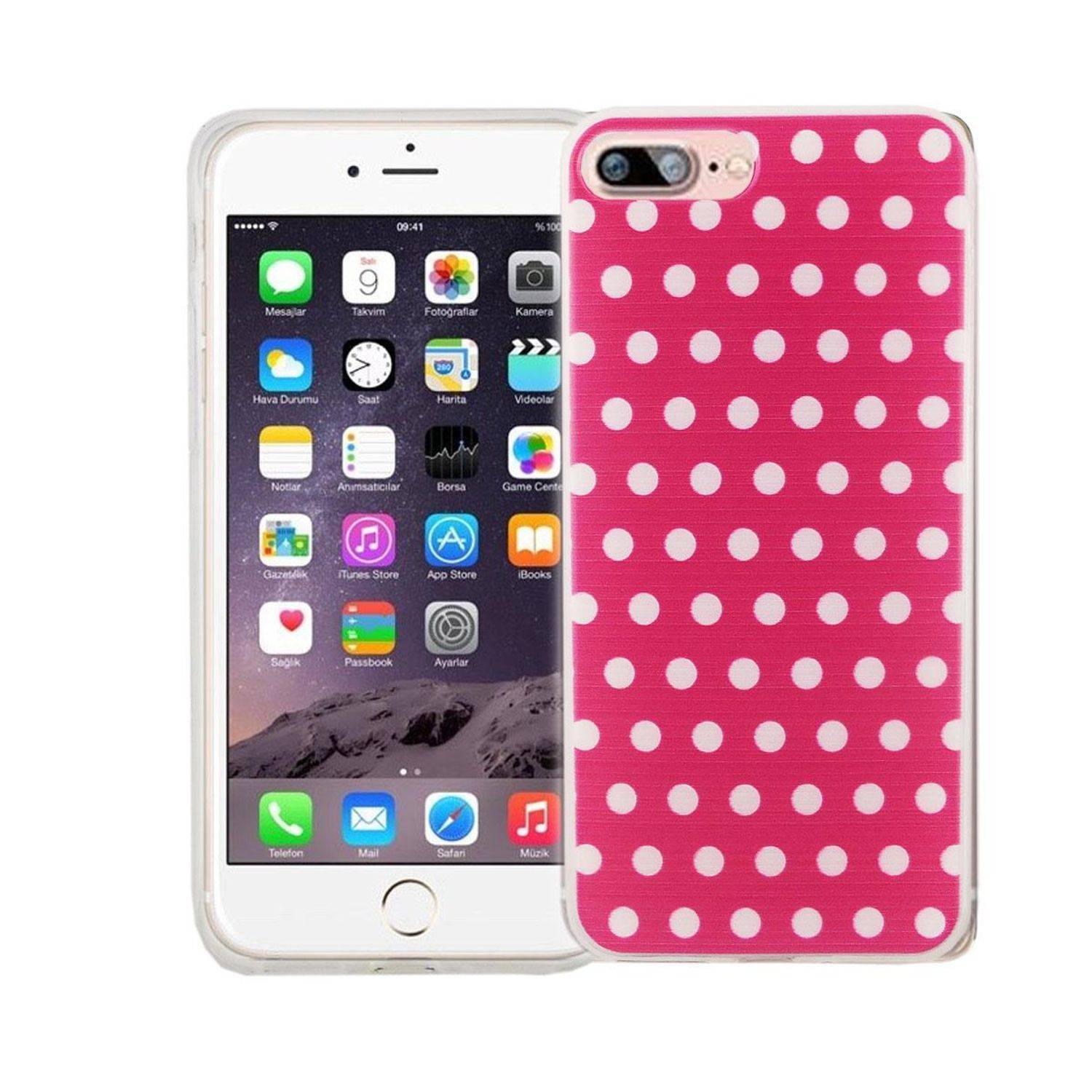 Apple iPhone 8 Plus Handyhülle Bumper Backcover Rosa