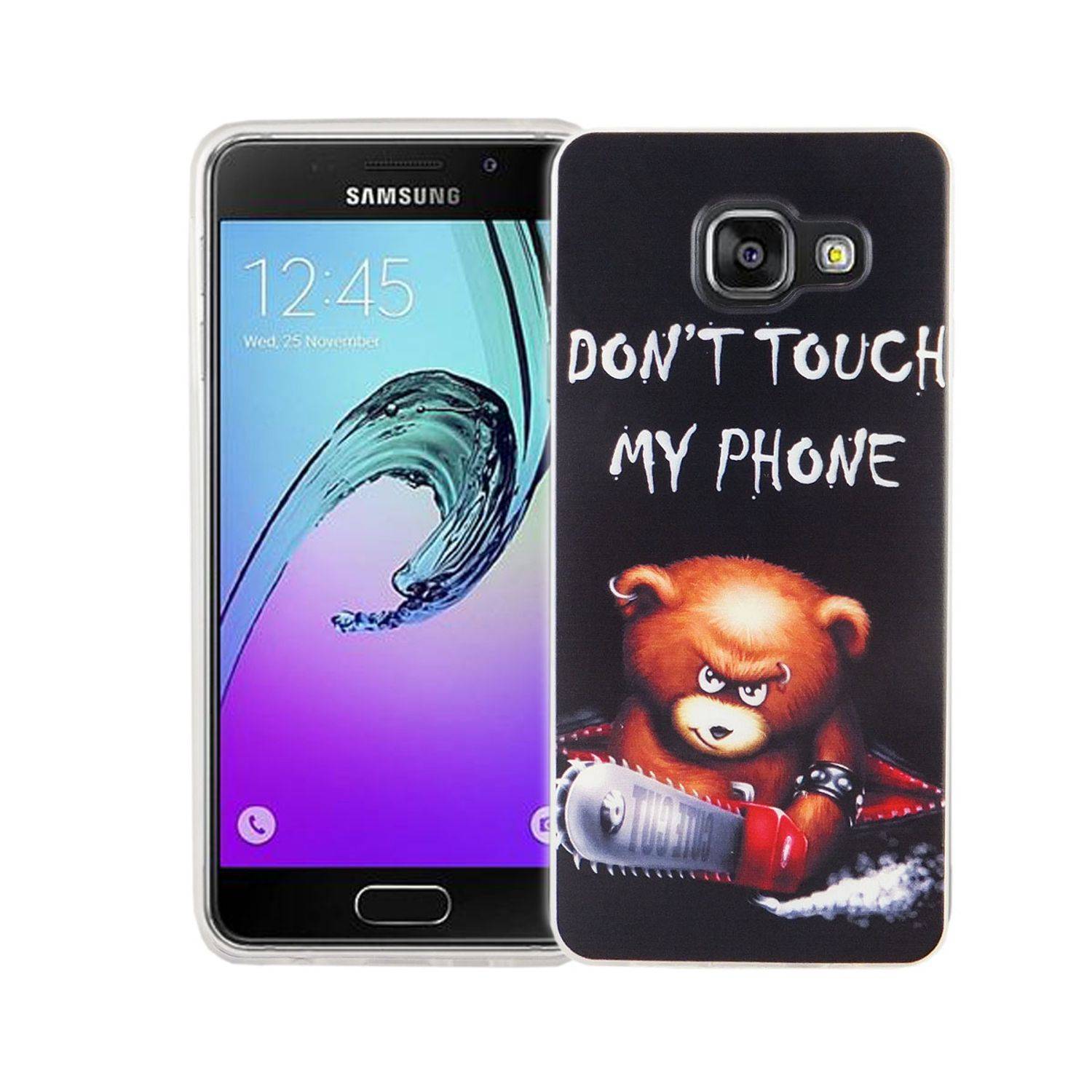 Samsung Galaxy A3 (2016) Handyhülle Bumper Backcover Schwarz