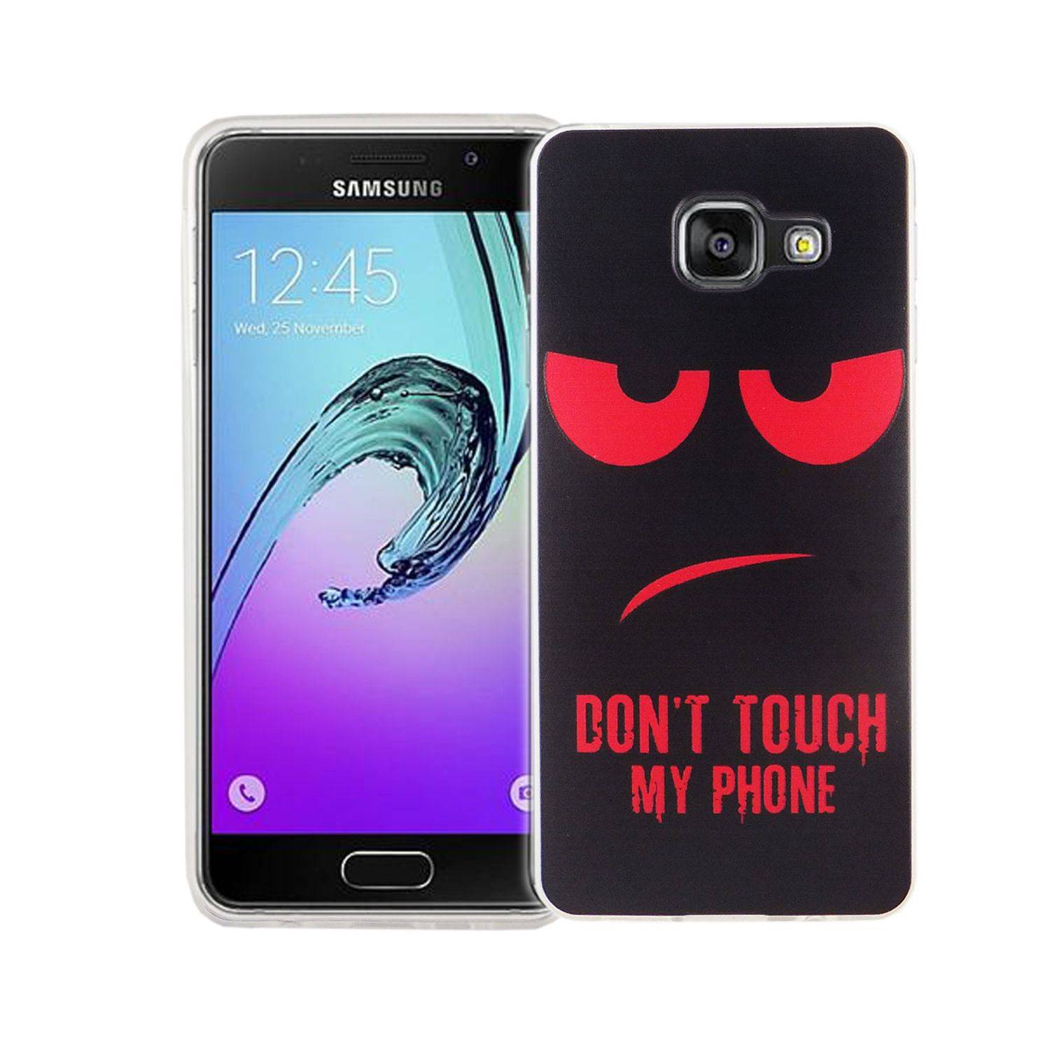 Samsung Galaxy A3 (2016) Handyhülle Bumper Backcover Schwarz