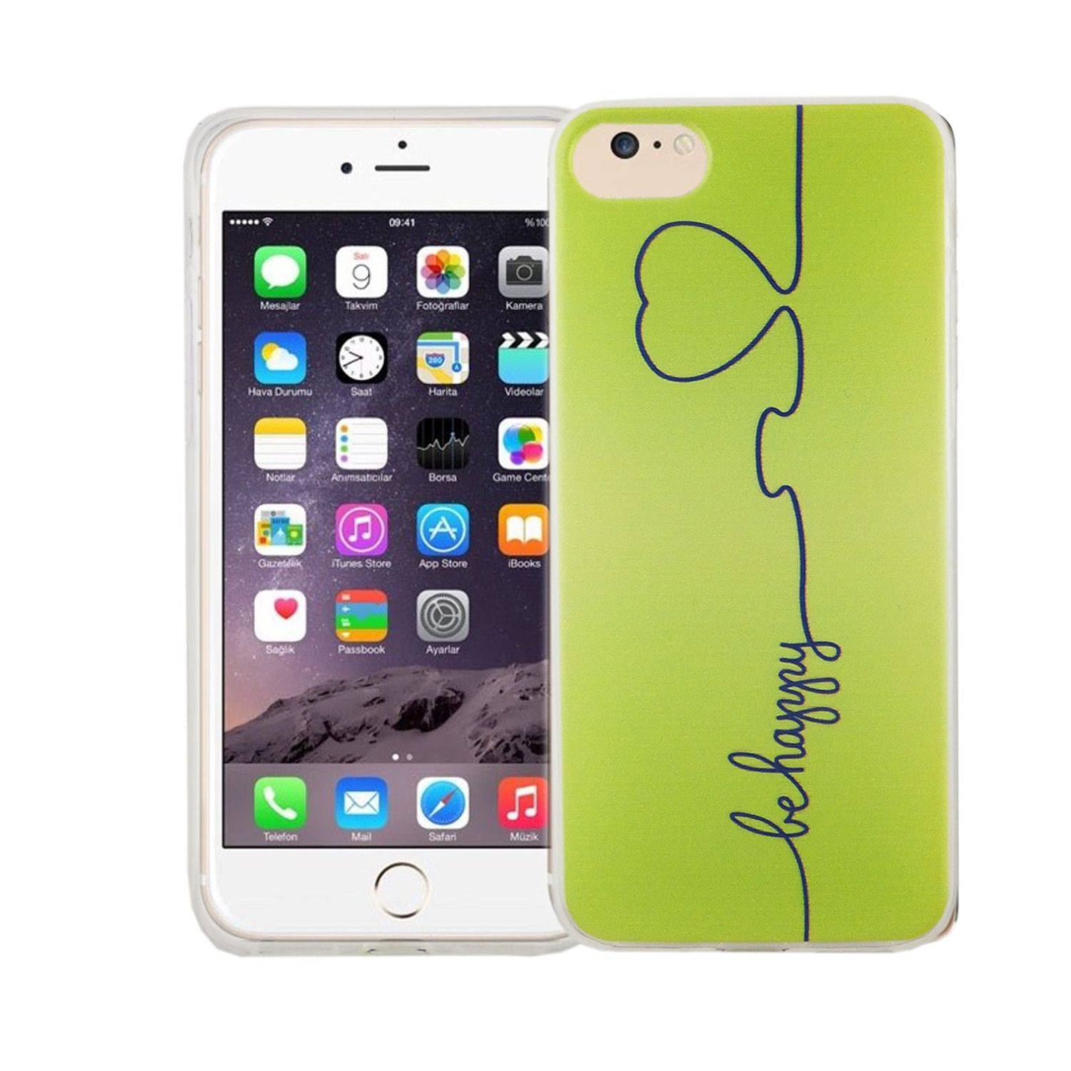 Apple iPhone 7 Handyhülle Bumper Backcover Grün