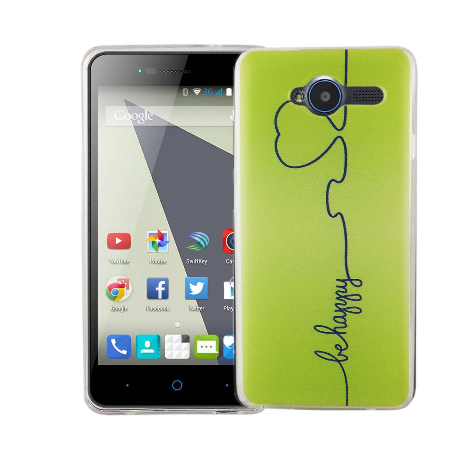 ZTE Blade L3 Handyhülle Bumper Backcover Grün