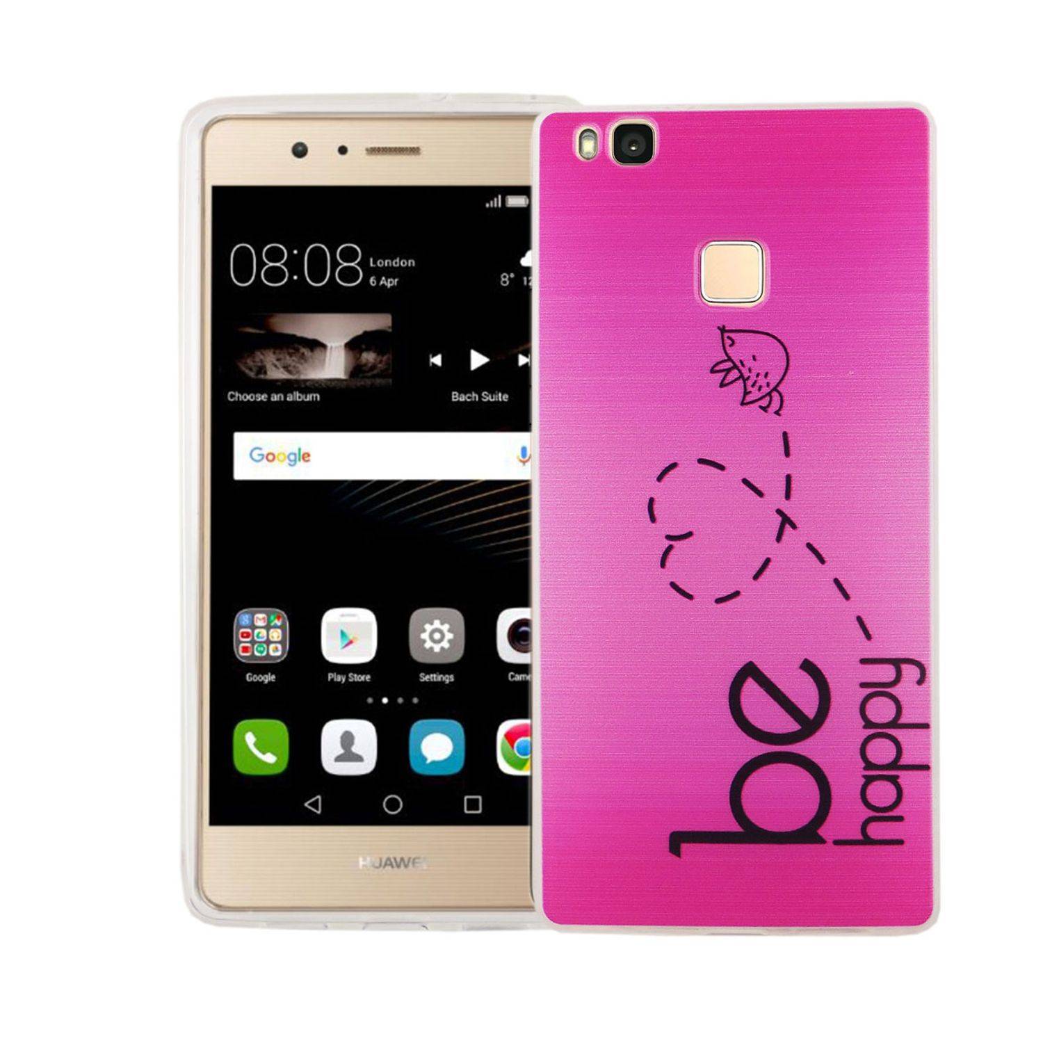 Huawei P9 Lite Handyhülle Bumper Backcover Rosa