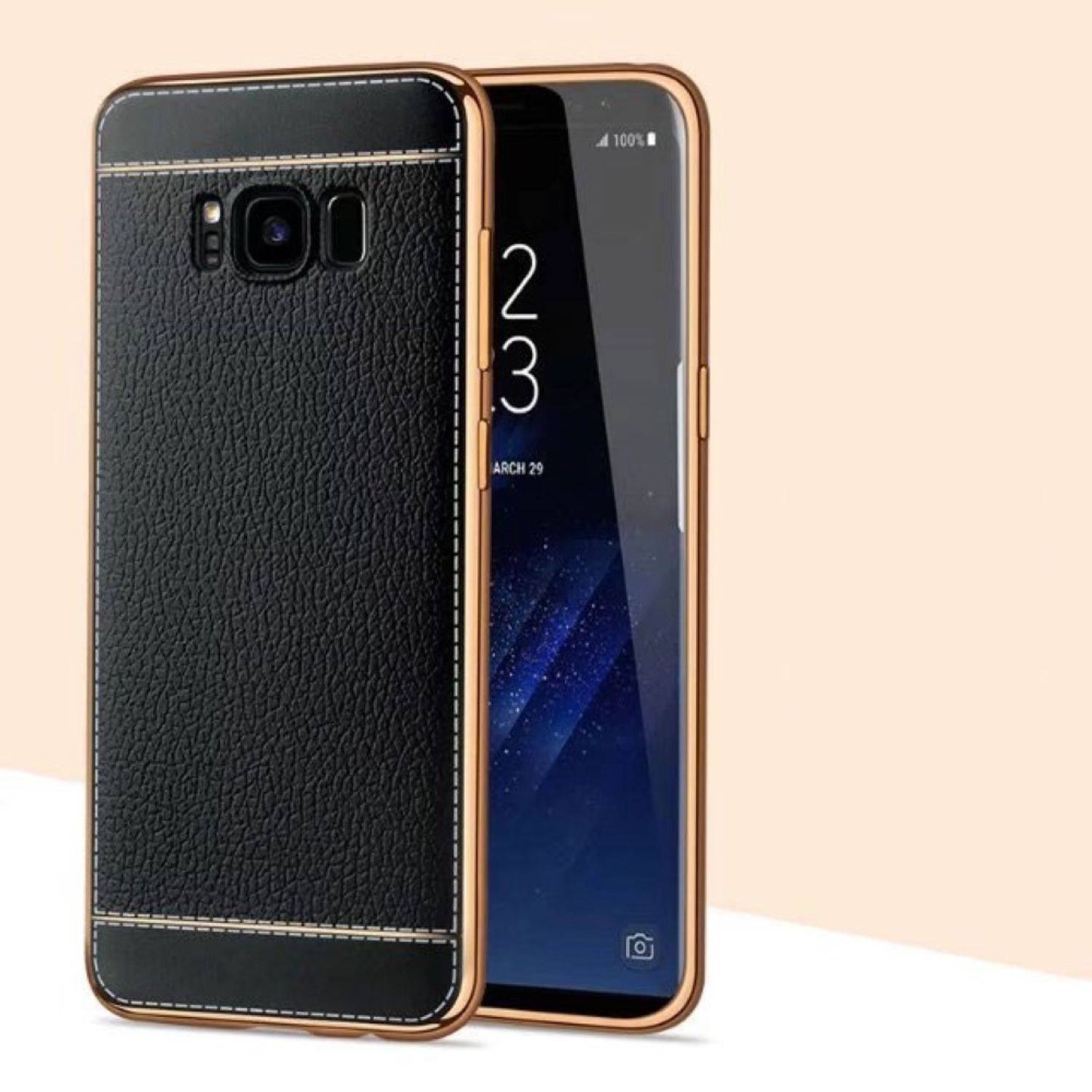 Samsung Galaxy S6 Edge Handyhülle Backcover Schwarz