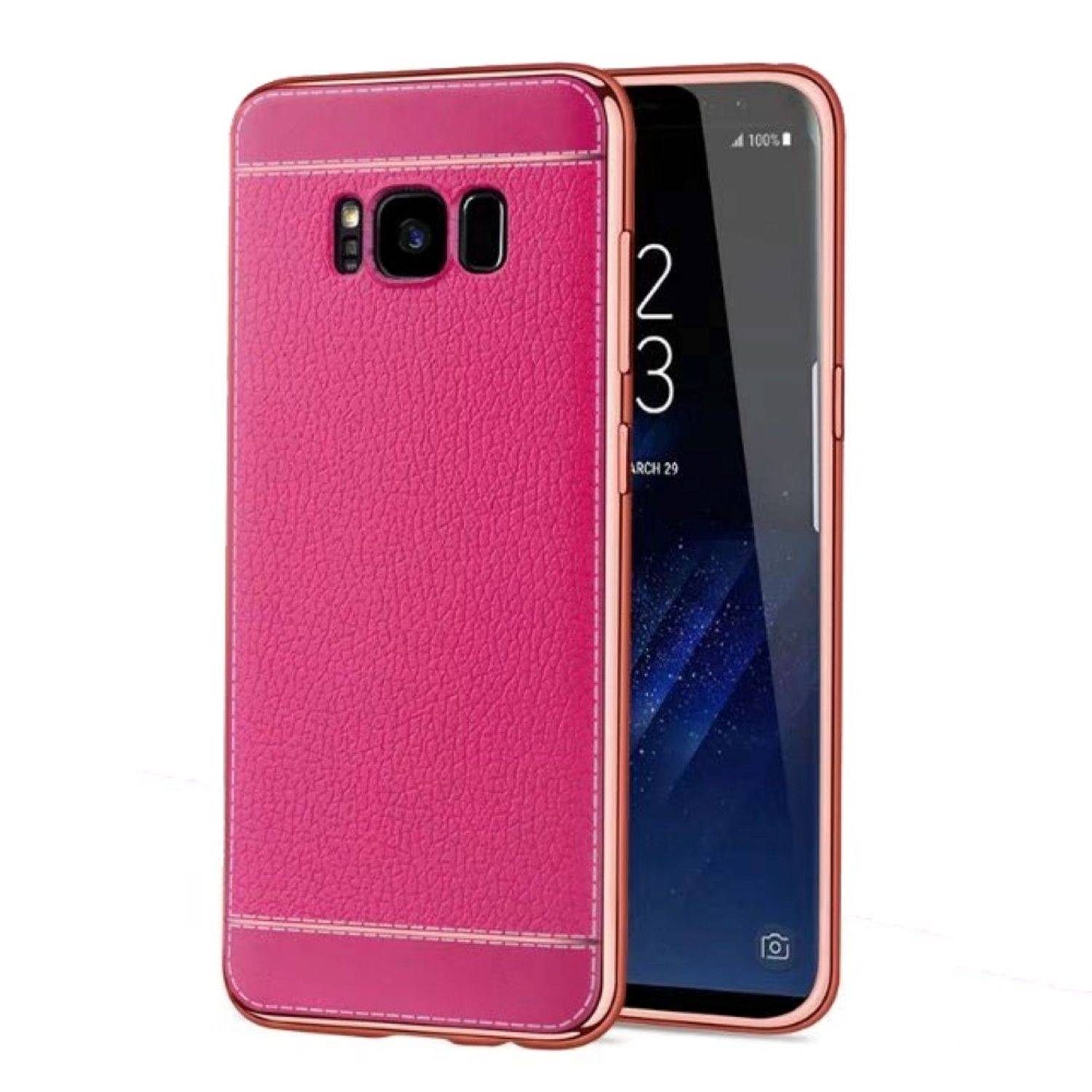 Samsung Galaxy S7 Edge Handyhülle Backcover Rosa