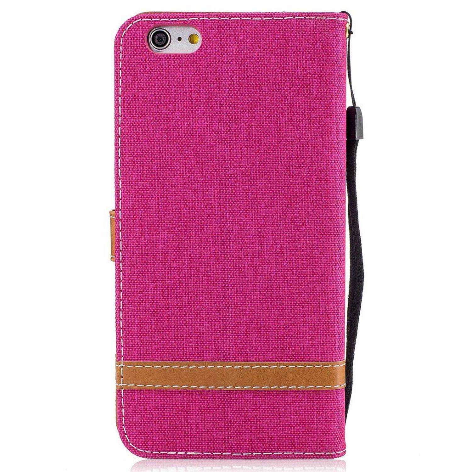 Apple iPhone 6 / 6s Handyhülle Bookcover Rosa