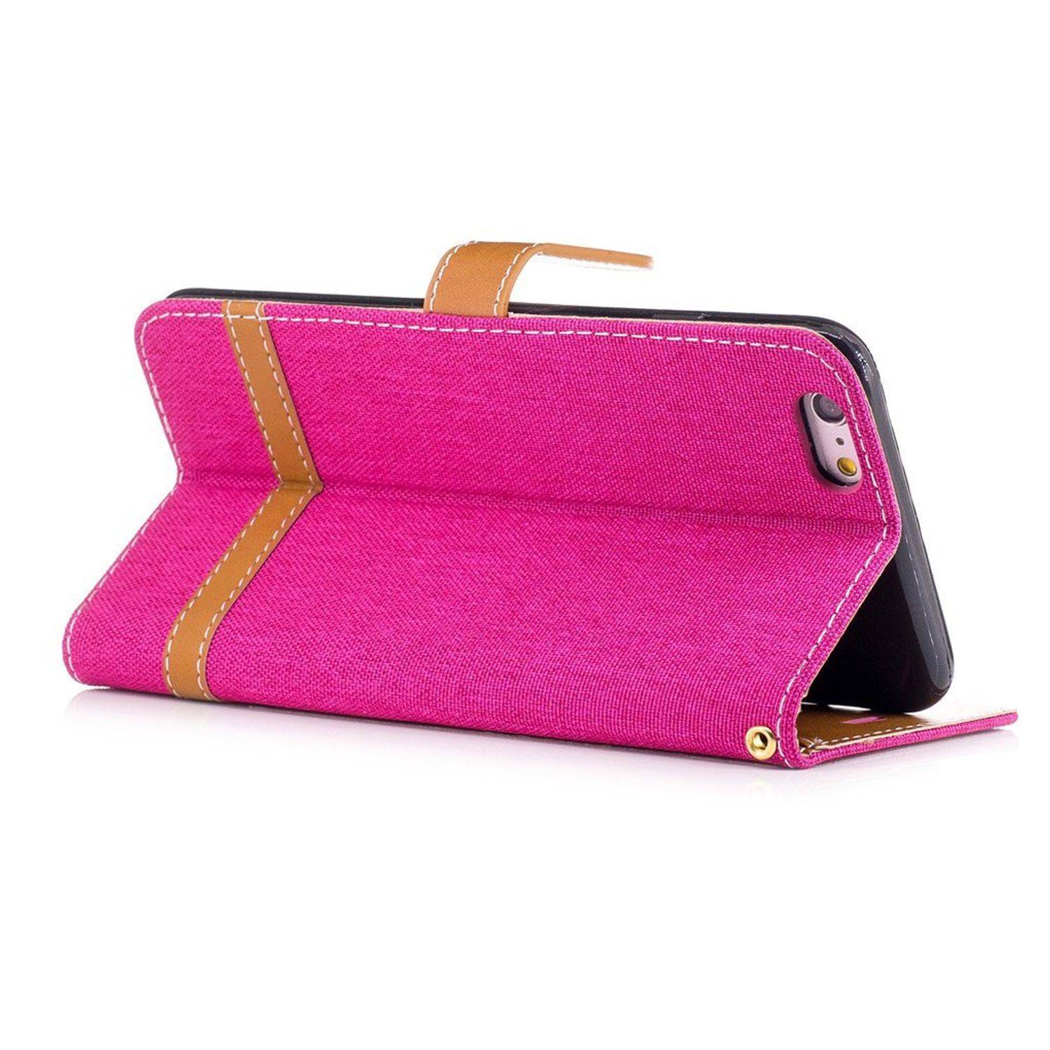 Apple iPhone 6 / 6s Handyhülle Bookcover Rosa