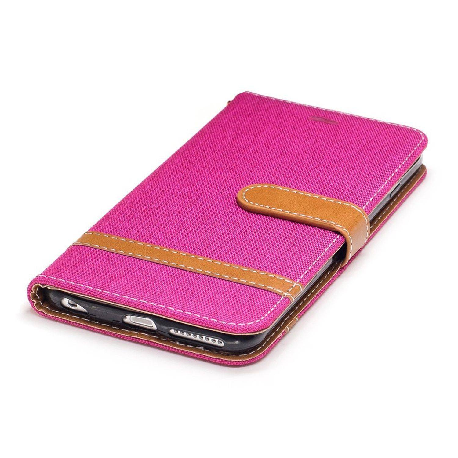 Apple iPhone 6 / 6s Handyhülle Bookcover Rosa