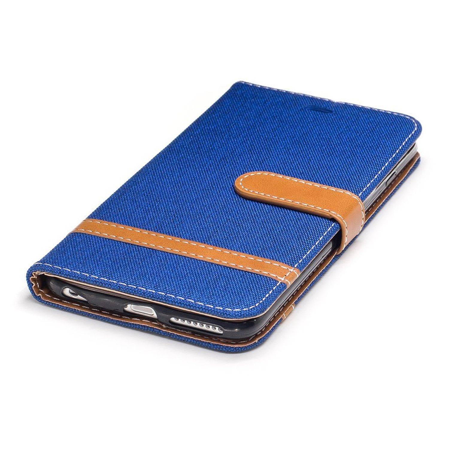 Apple iPhone 6 / 6s Handyhülle Bookcover Blau