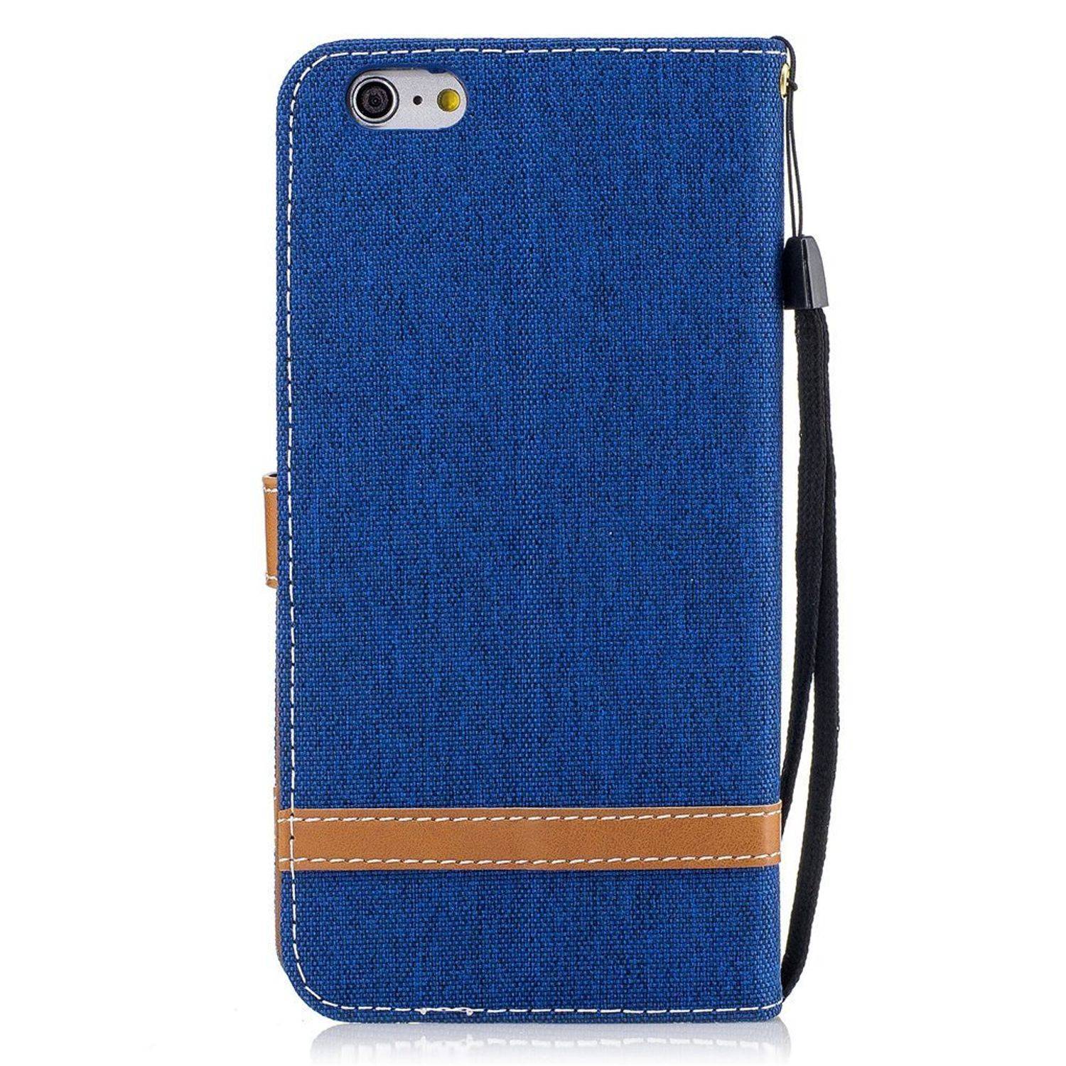 Apple iPhone 6 / 6s Handyhülle Bookcover Blau