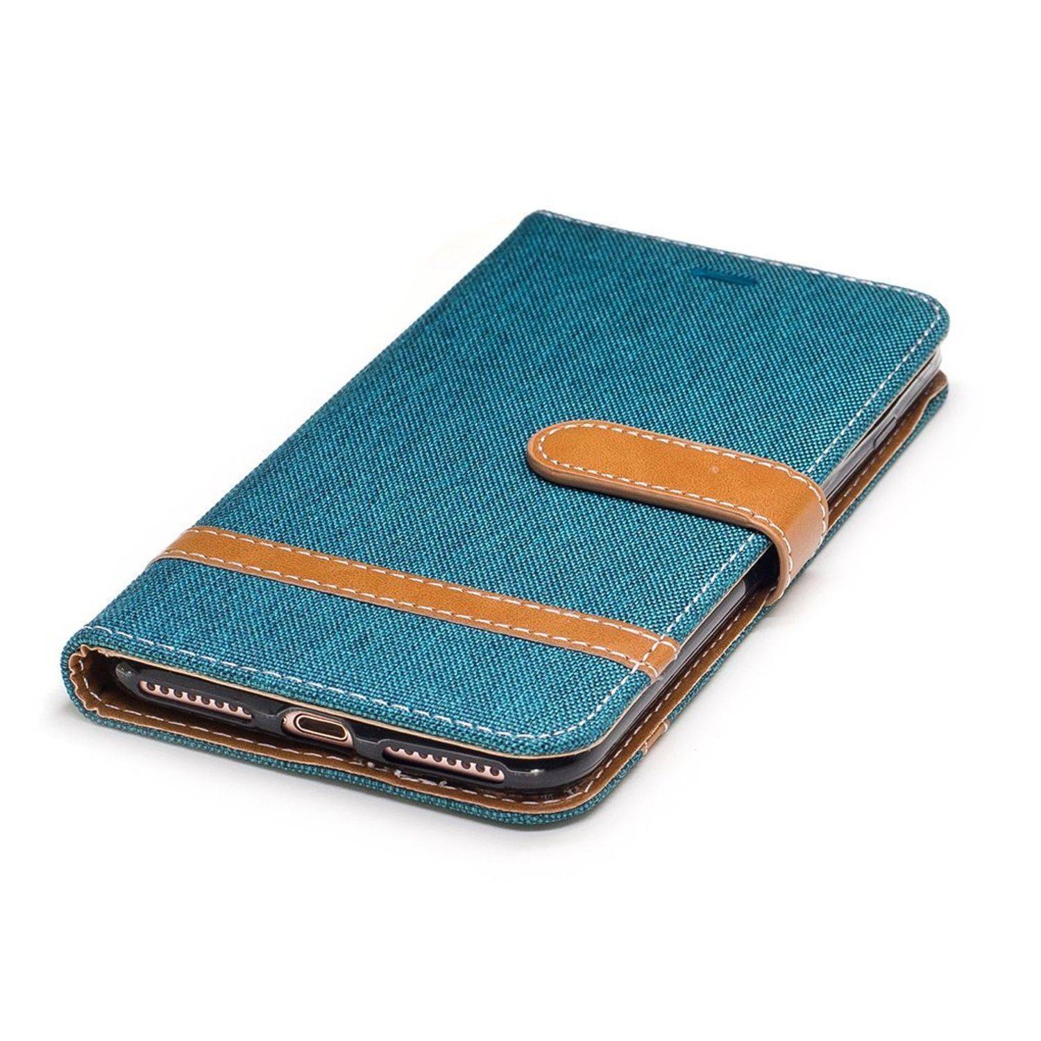 Apple iPhone 7 Plus Handyhülle Bookcover Grün