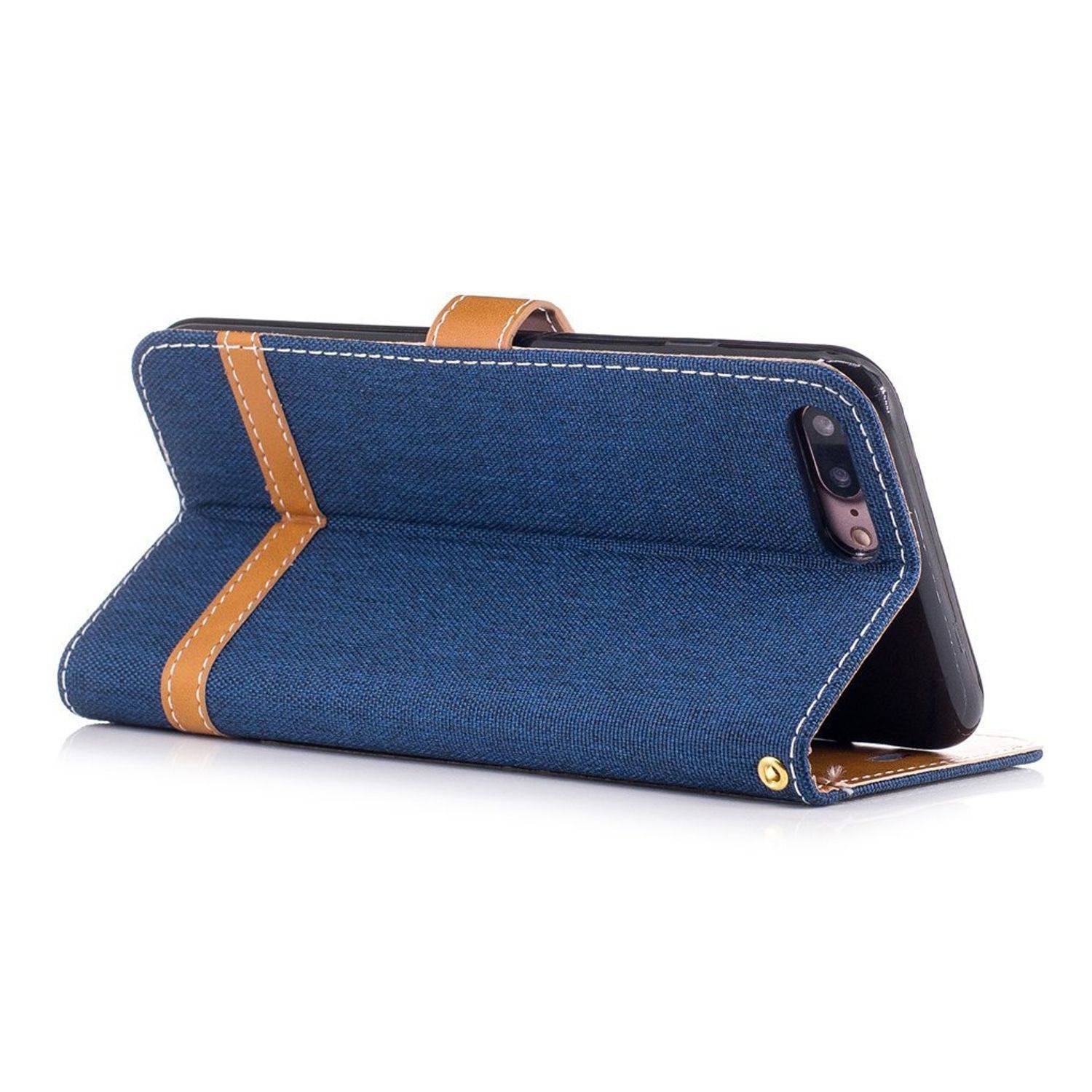 Apple iPhone 7 Plus Handyhülle Bookcover Blau