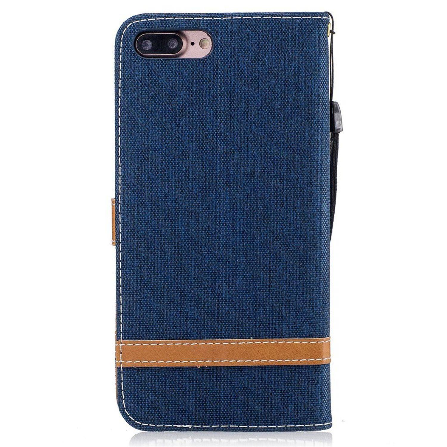 Apple iPhone 7 Plus Handyhülle Bookcover Blau