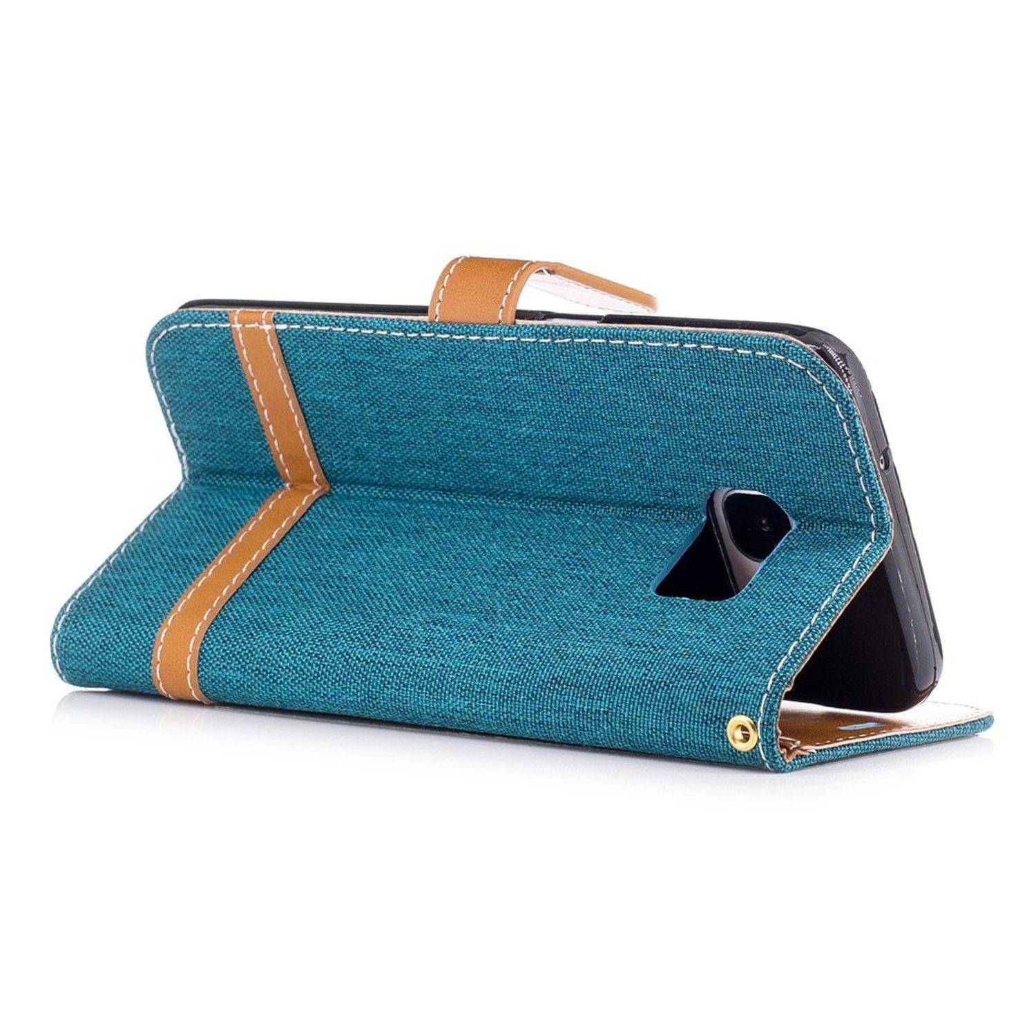 Samsung Galaxy S7 Edge Handyhülle Bookcover Grün