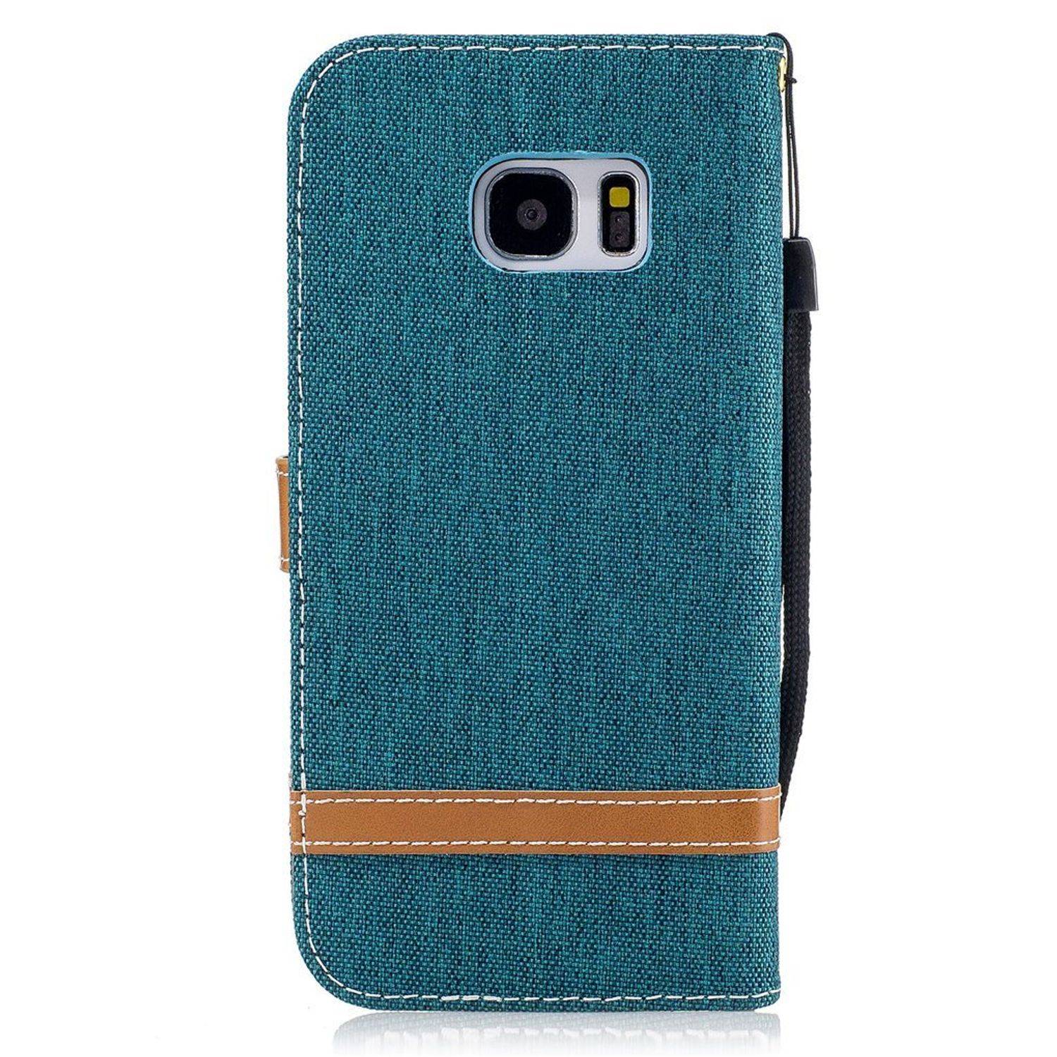 Samsung Galaxy S7 Edge Handyhülle Bookcover Grün
