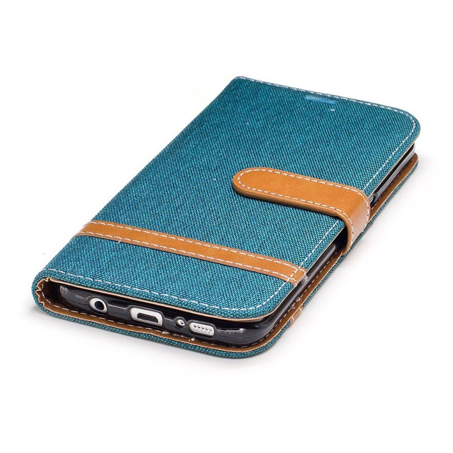 Samsung Galaxy S7 Edge Handyhülle Bookcover Grün