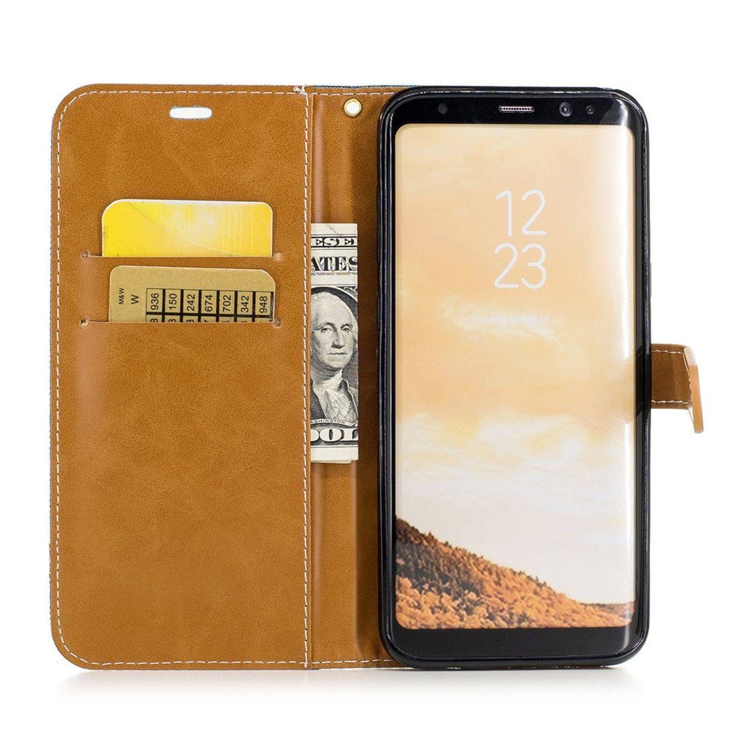 Samsung Galaxy S8 Plus Handyhülle Bookcover Grün
