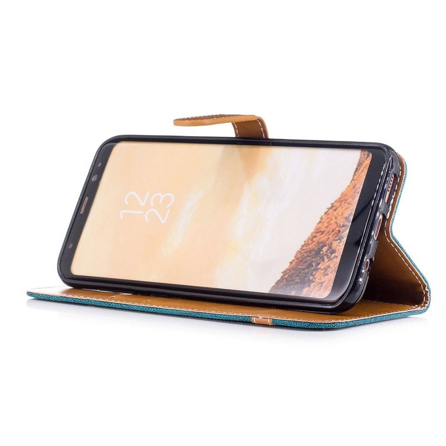 Samsung Galaxy S8 Plus Handyhülle Bookcover Grün