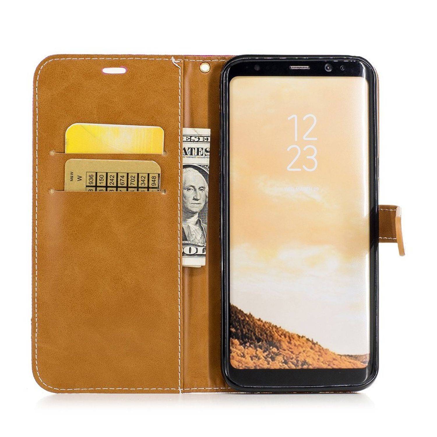 Samsung Galaxy S8 Plus Handyhülle Bookcover Rosa