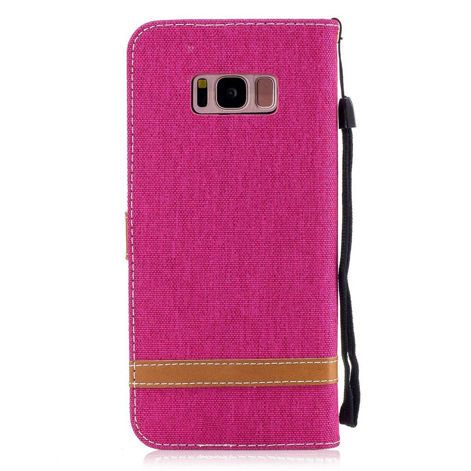 Samsung Galaxy S8 Plus Handyhülle Bookcover Rosa