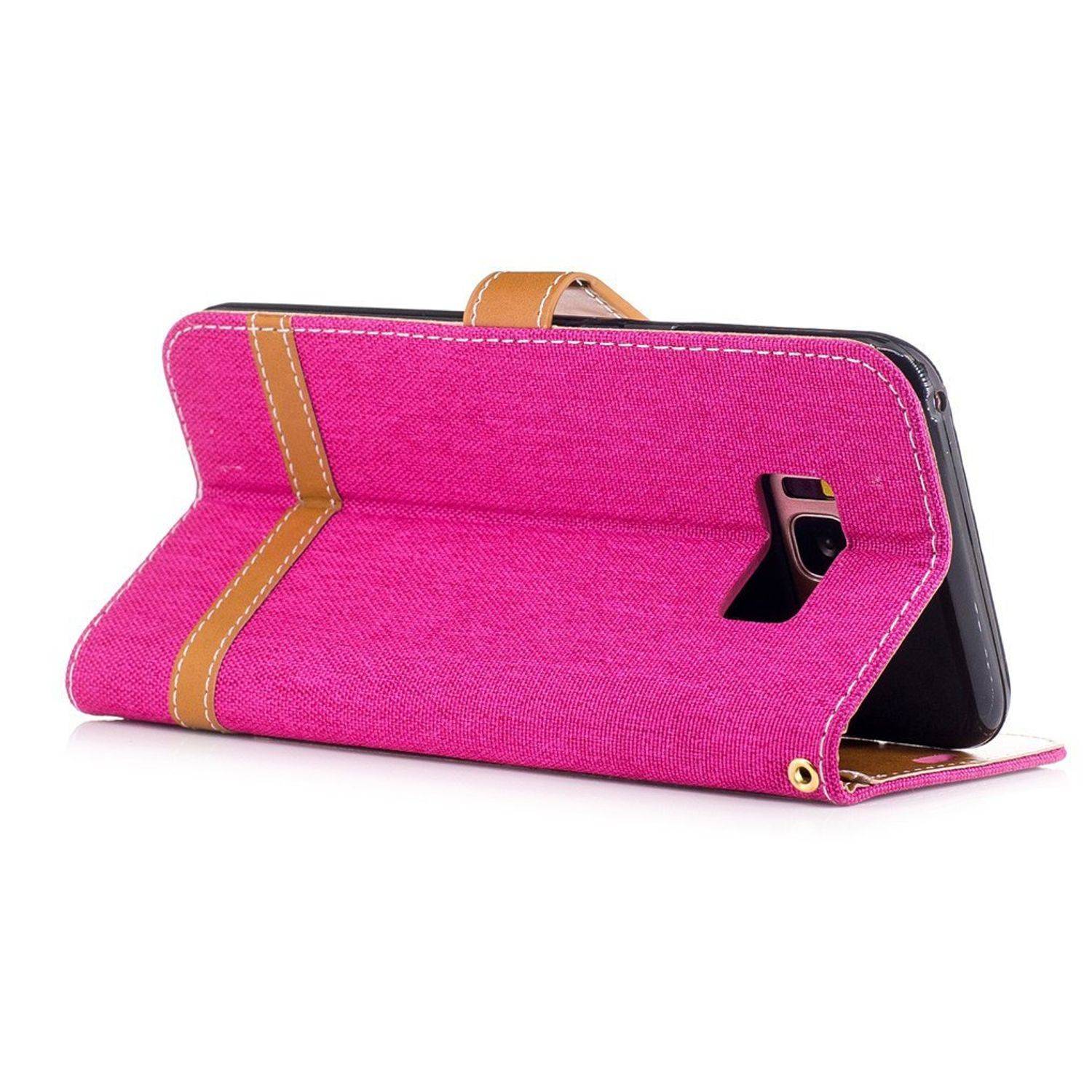 Samsung Galaxy S8 Plus Handyhülle Bookcover Rosa