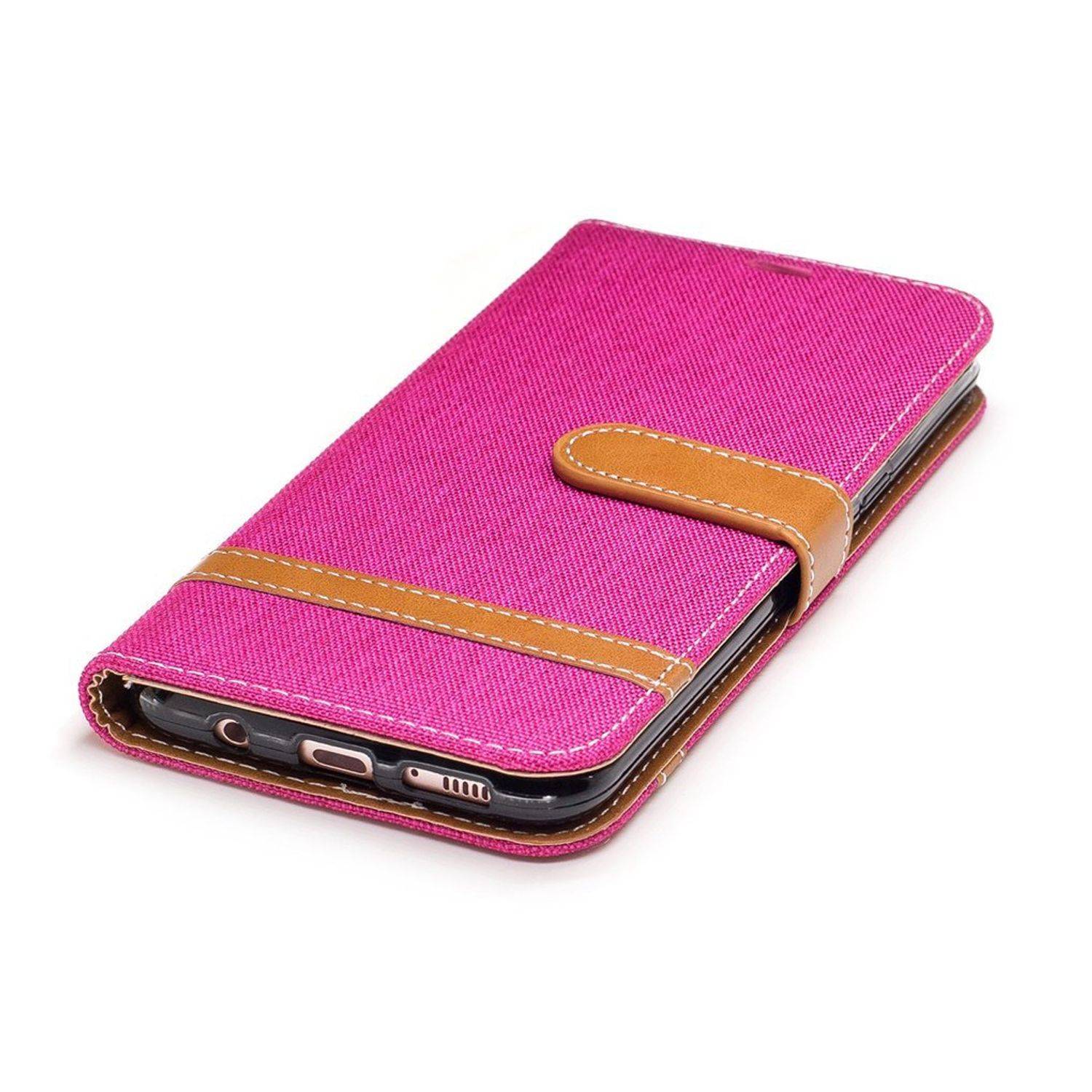 Samsung Galaxy S8 Plus Handyhülle Bookcover Rosa
