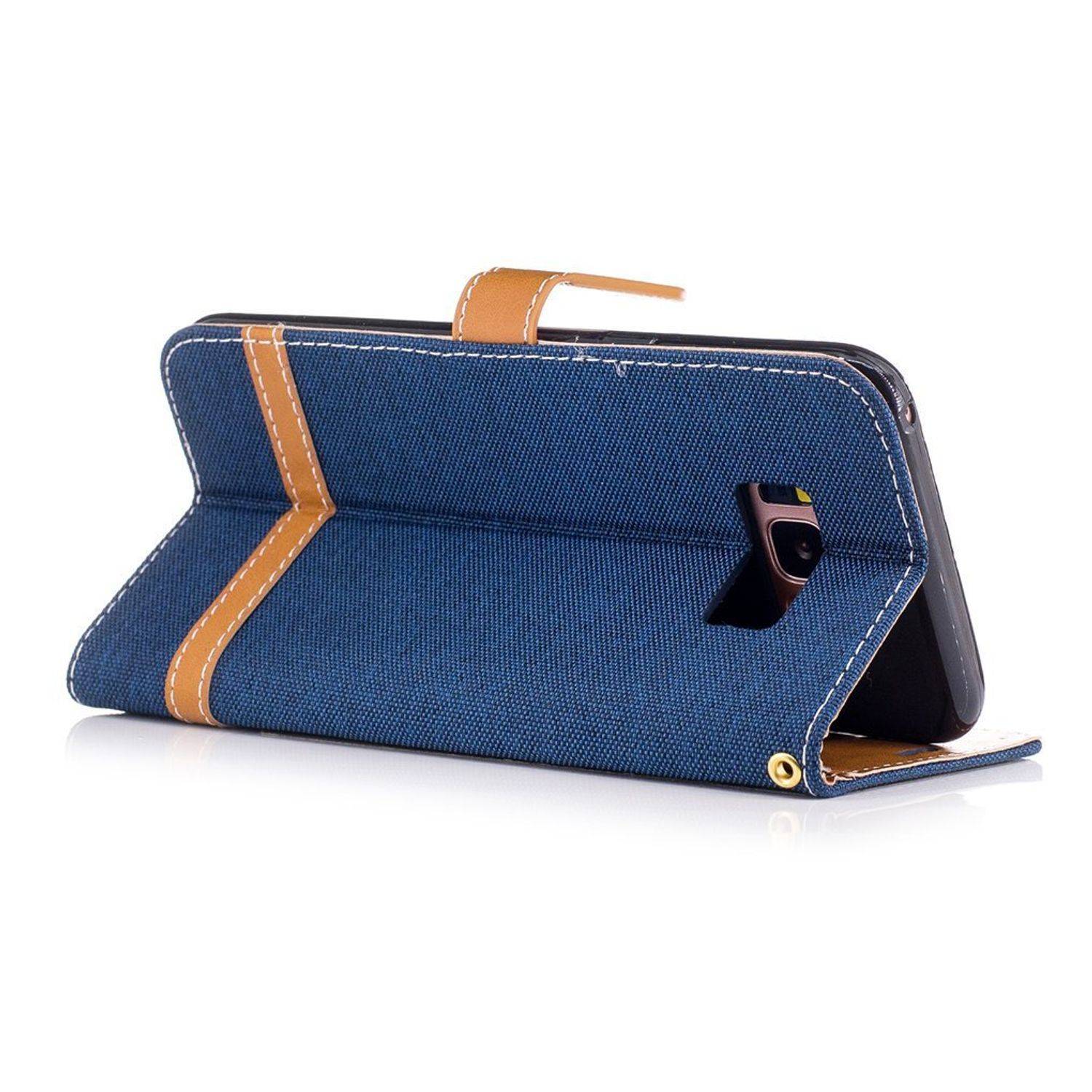 Samsung Galaxy S8 Plus Handyhülle Bookcover Blau