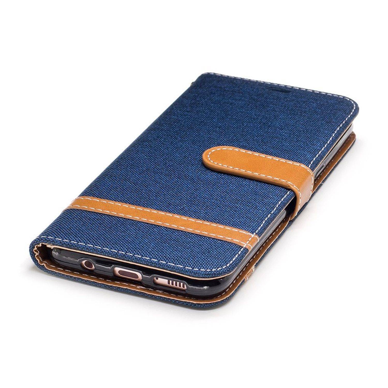 Samsung Galaxy S8 Plus Handyhülle Bookcover Blau