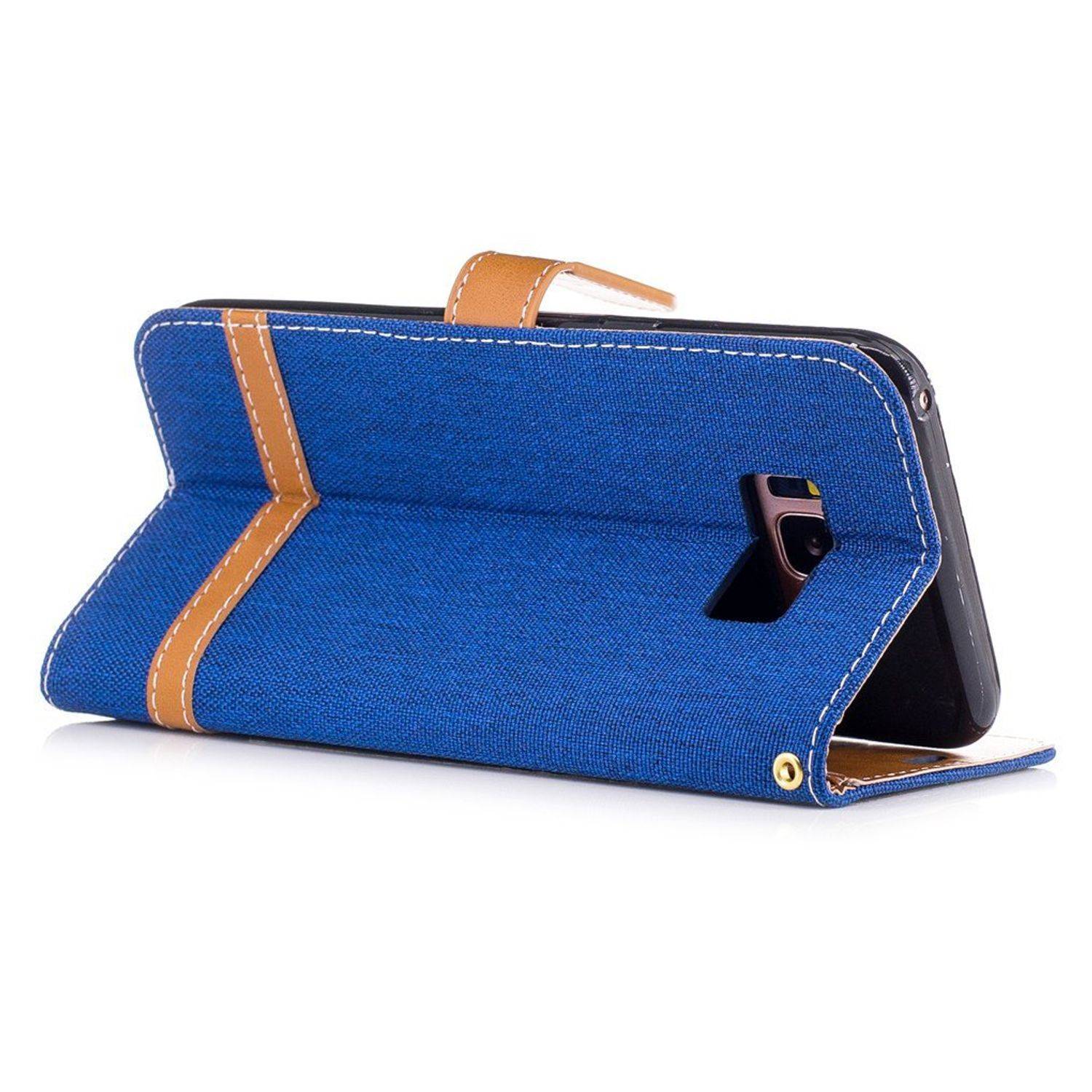 Samsung Galaxy S8 Plus Handyhülle Bookcover Blau