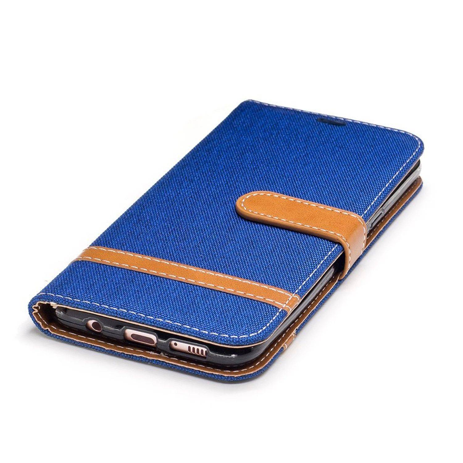 Samsung Galaxy S8 Plus Handyhülle Bookcover Blau
