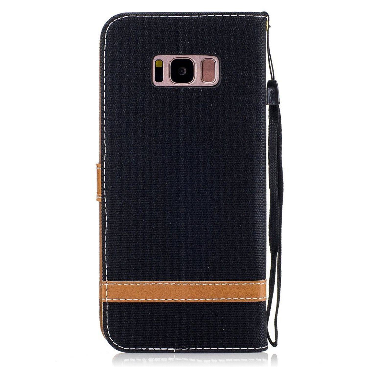 Samsung Galaxy S8 Plus Handyhülle Bookcover Schwarz