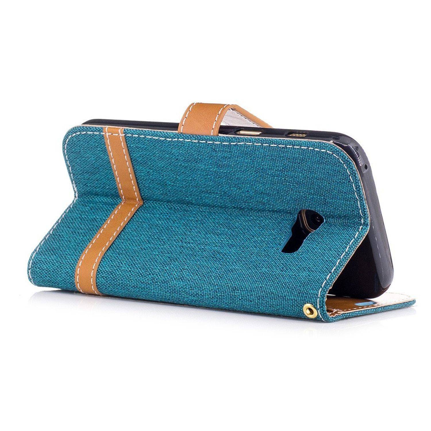 Samsung Galaxy A3 (2017) Handyhülle Bookcover Grün