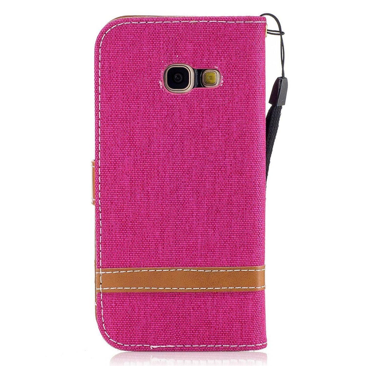 Samsung Galaxy A3 (2017) Handyhülle Bookcover Rosa