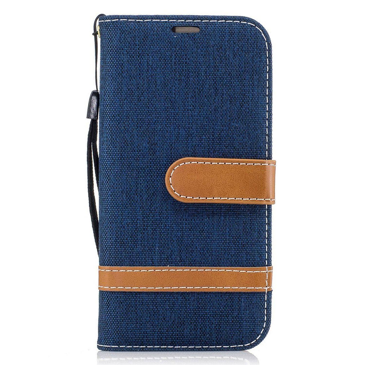 Samsung Galaxy A3 (2017) Handyhülle Bookcover Blau