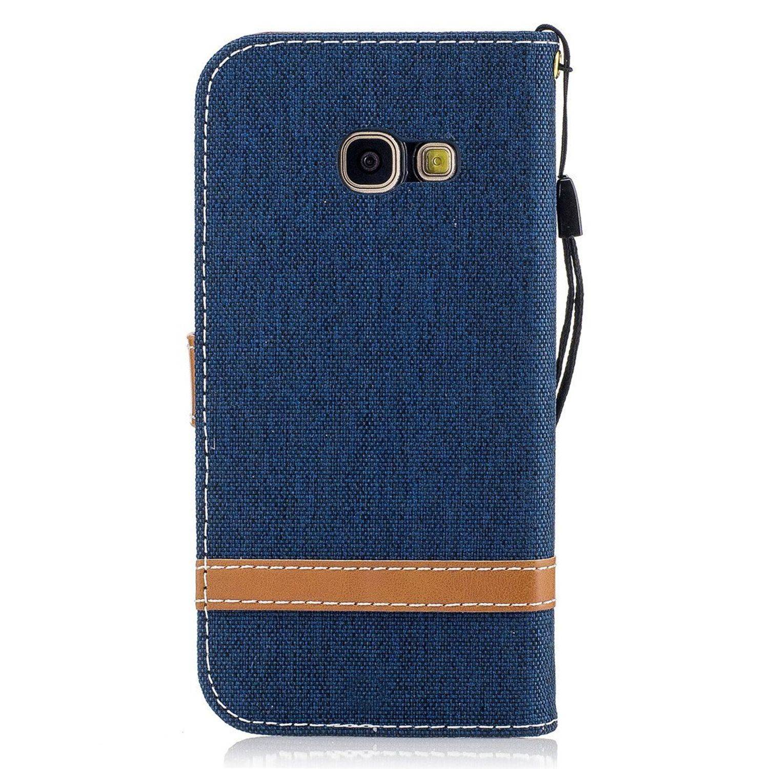 Samsung Galaxy A3 (2017) Handyhülle Bookcover Blau