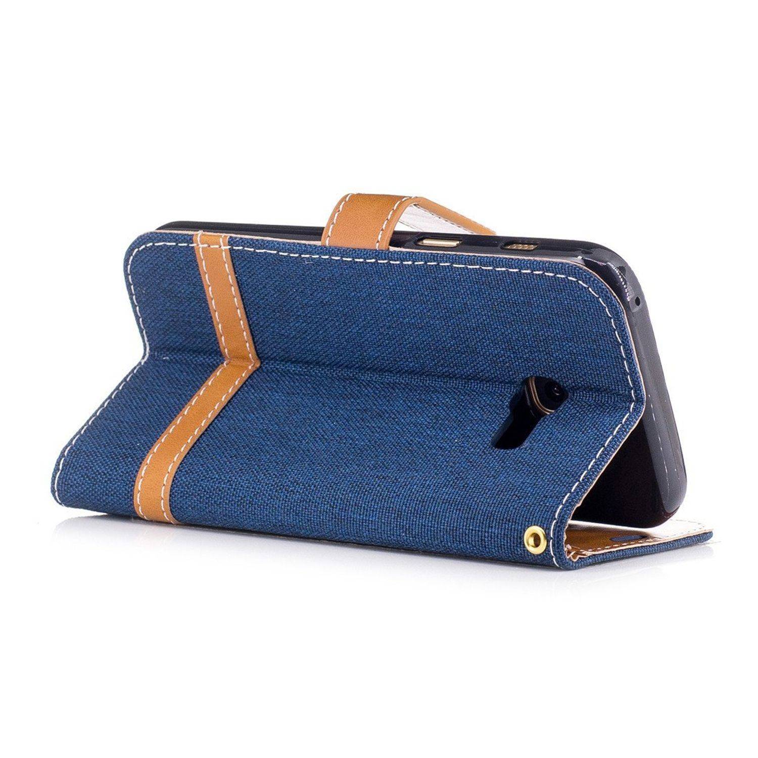 Samsung Galaxy A3 (2017) Handyhülle Bookcover Blau