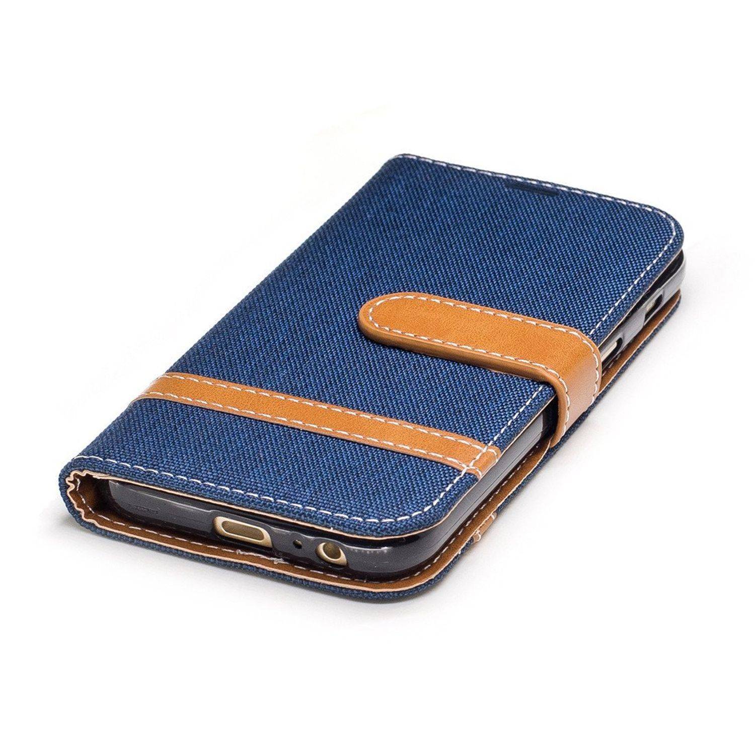 Samsung Galaxy A3 (2017) Handyhülle Bookcover Blau
