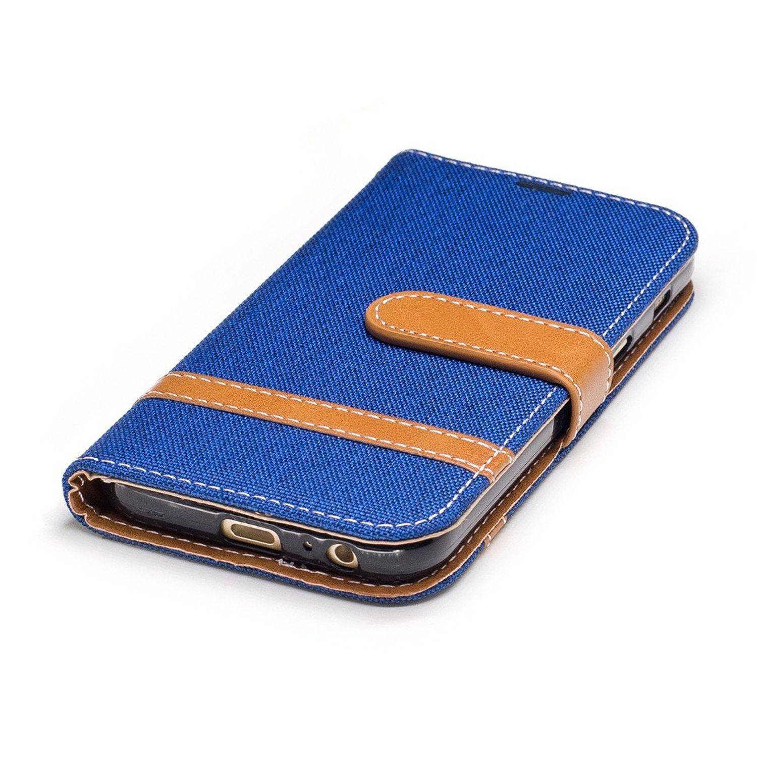 Samsung Galaxy A3 (2017) Handyhülle Bookcover Blau