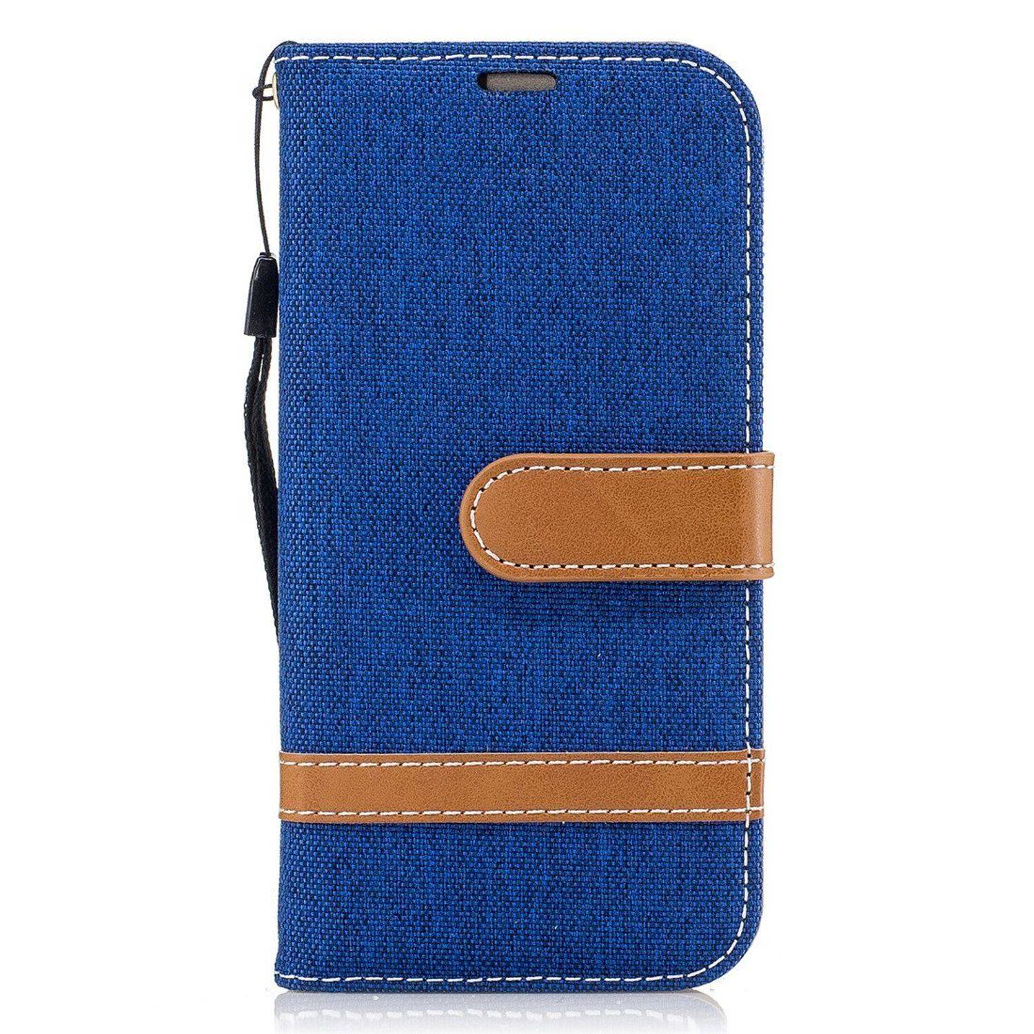 Samsung Galaxy A3 (2017) Handyhülle Bookcover Blau