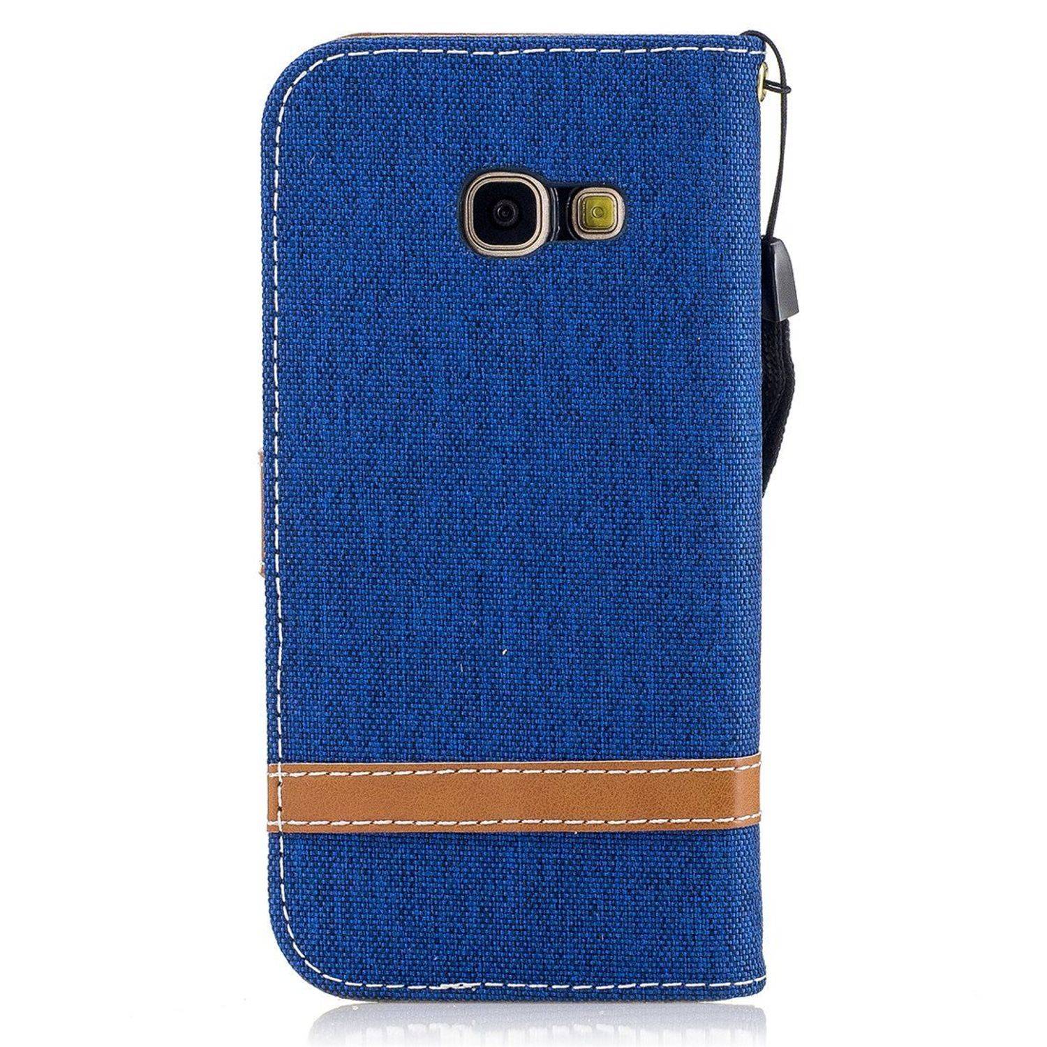 Samsung Galaxy A3 (2017) Handyhülle Bookcover Blau