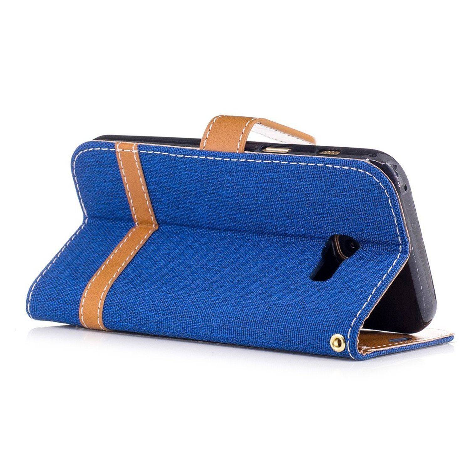 Samsung Galaxy A3 (2017) Handyhülle Bookcover Blau