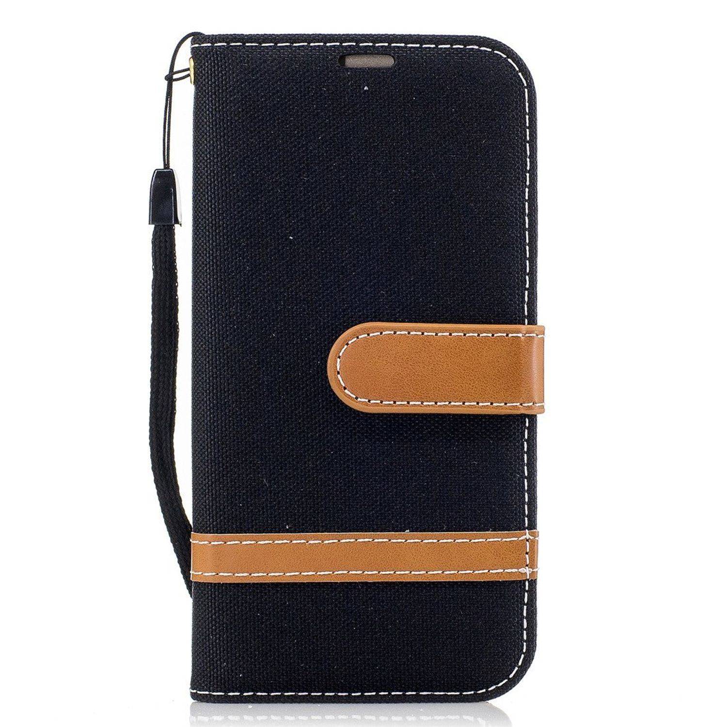 Samsung Galaxy A3 (2017) Handyhülle Bookcover Schwarz