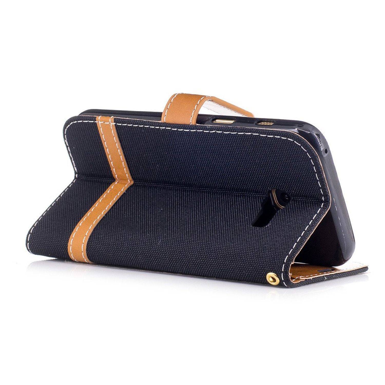 Samsung Galaxy A3 (2017) Handyhülle Bookcover Schwarz