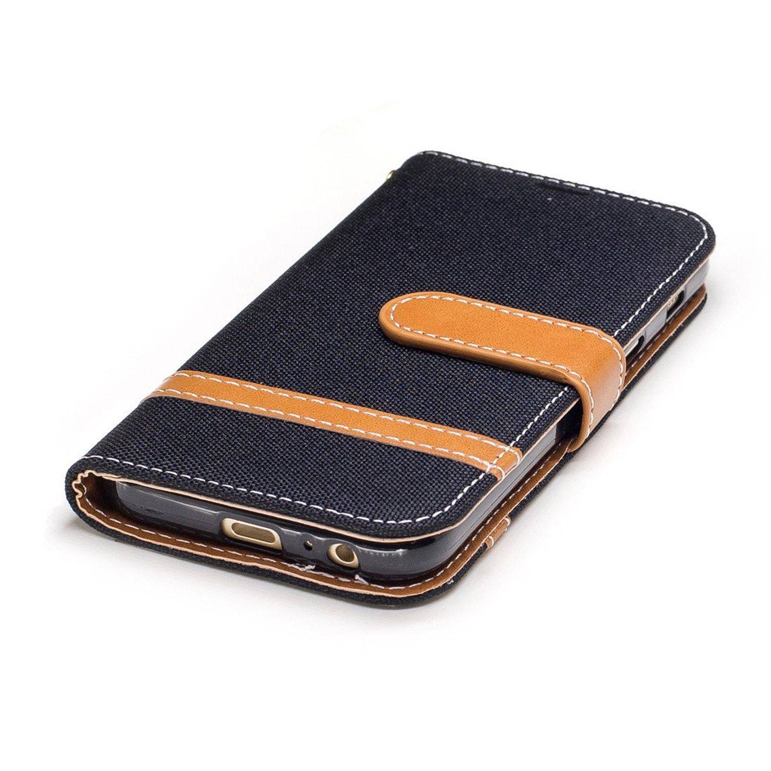 Samsung Galaxy A3 (2017) Handyhülle Bookcover Schwarz