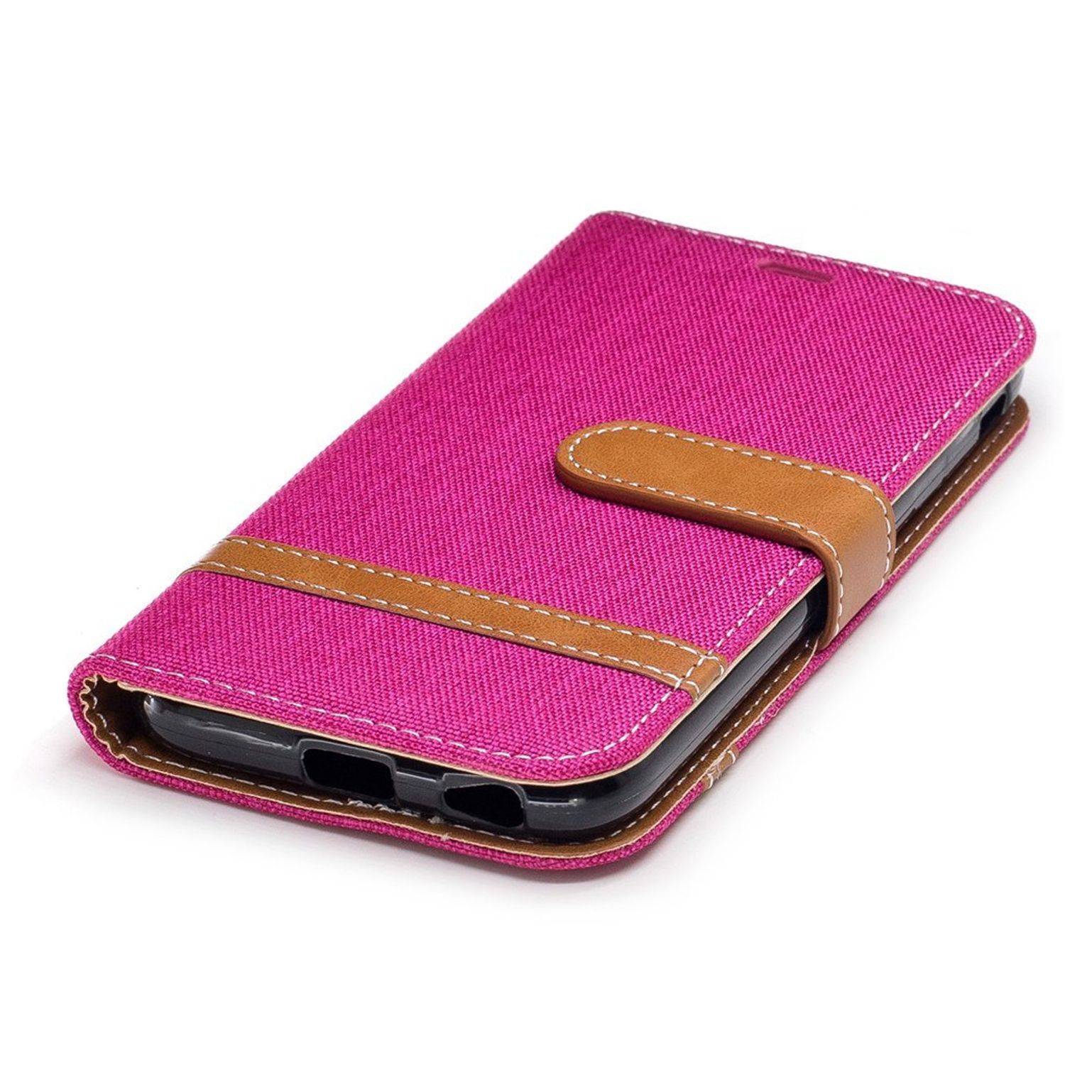Samsung Galaxy J3 (2017) Handyhülle Bookcover Rosa