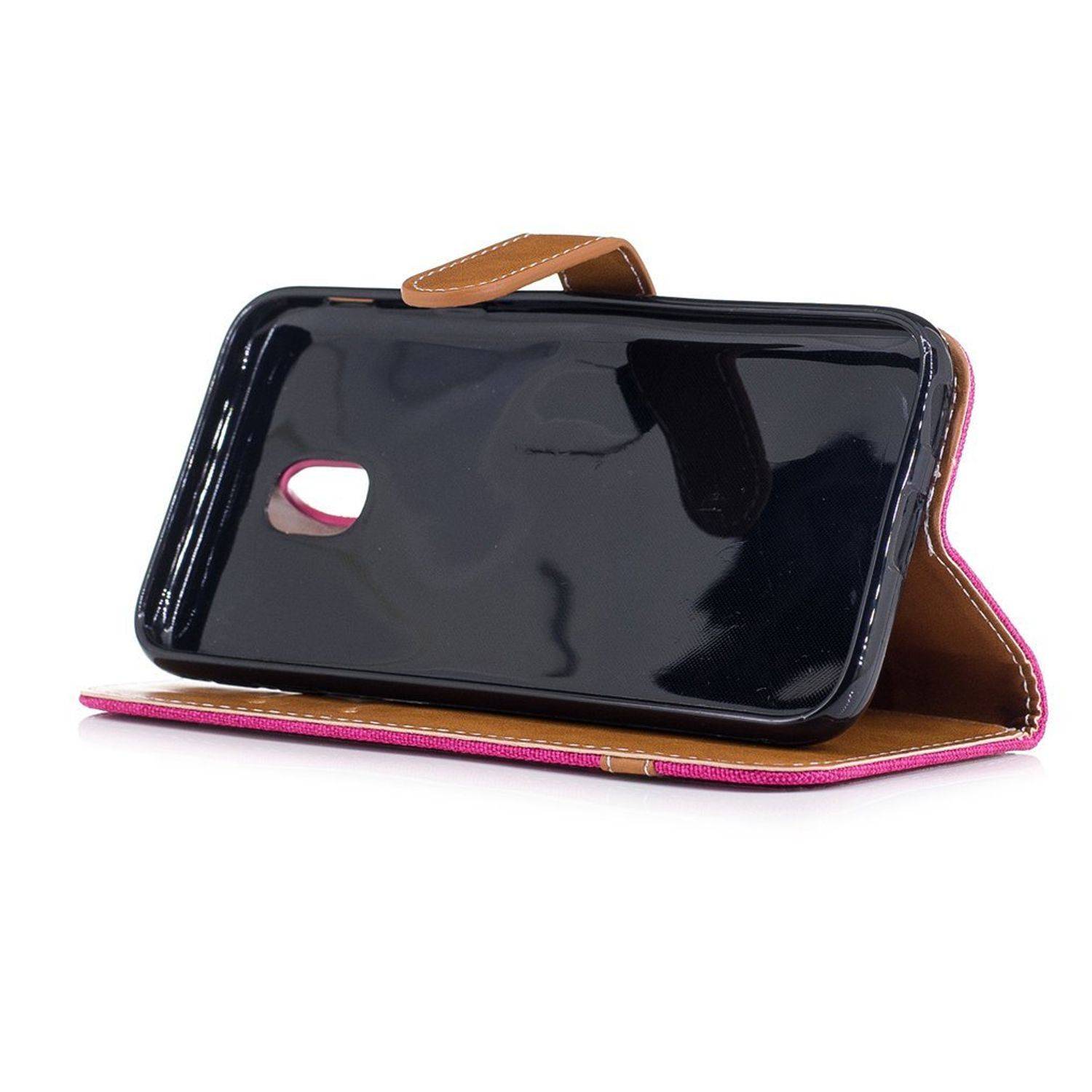 Samsung Galaxy J3 (2017) Handyhülle Bookcover Rosa
