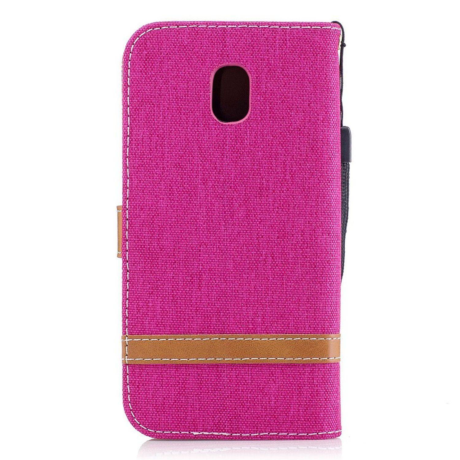 Samsung Galaxy J3 (2017) Handyhülle Bookcover Rosa