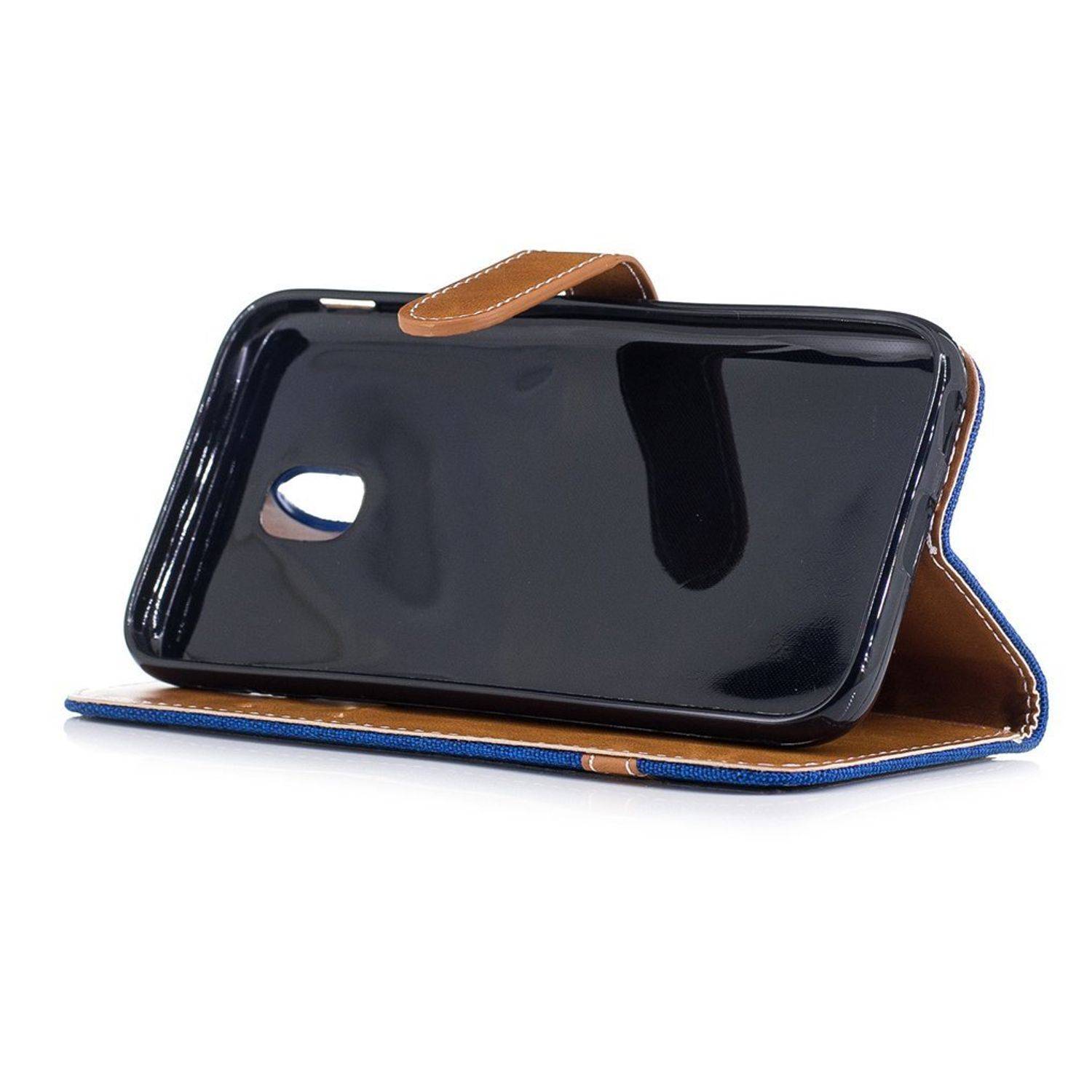 Samsung Galaxy J3 (2017) Handyhülle Bookcover Blau