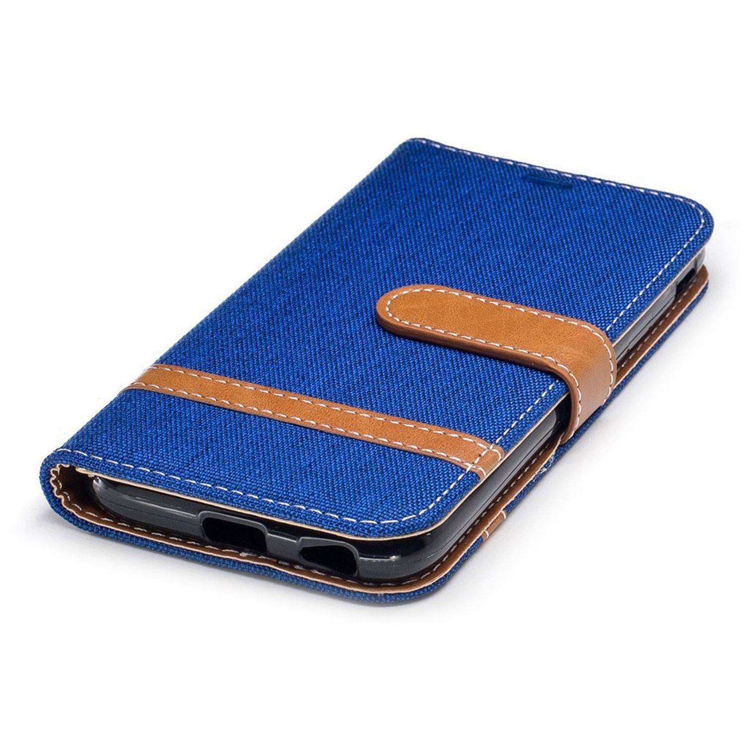Samsung Galaxy J3 (2017) Handyhülle Bookcover Blau