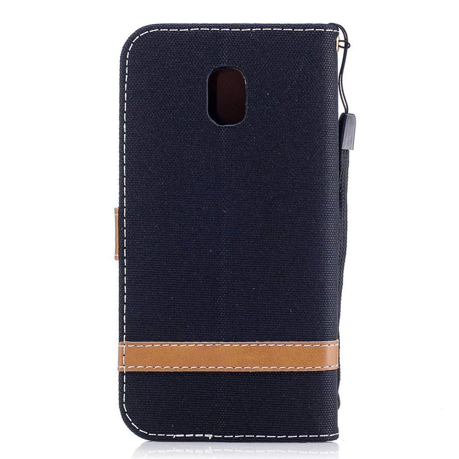 Samsung Galaxy J3 (2017) Handyhülle Bookcover Schwarz